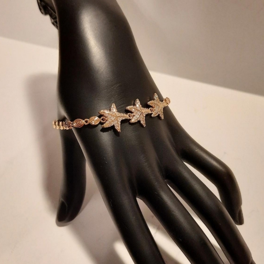 18K Gold Plated Stars Bracelet